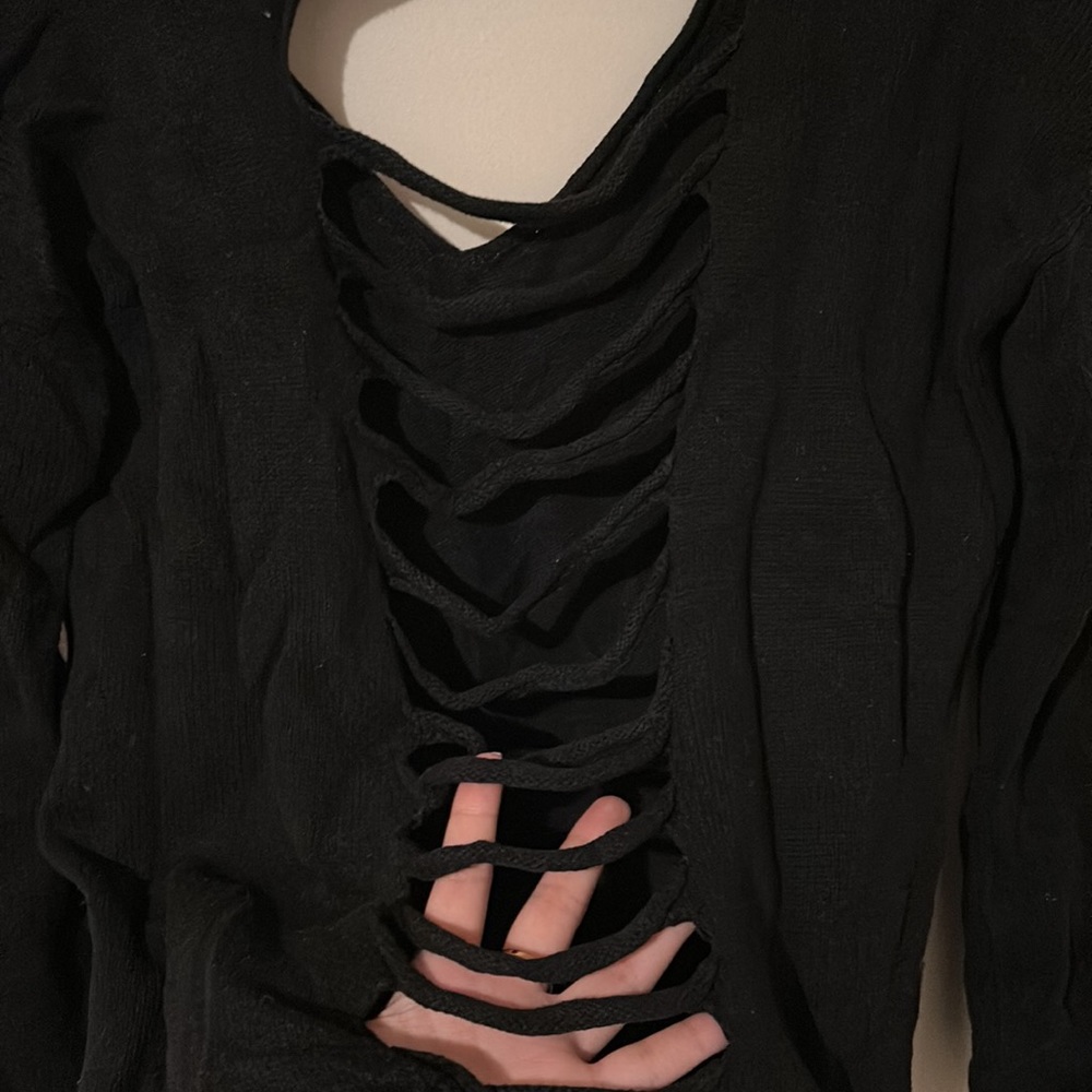 Express Ripped Back Sweater - Picture 3 of 3